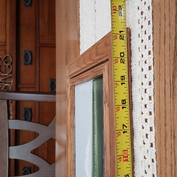 Hand painted oil on wood. 21.25"x11.5" - Picture 6 of 7